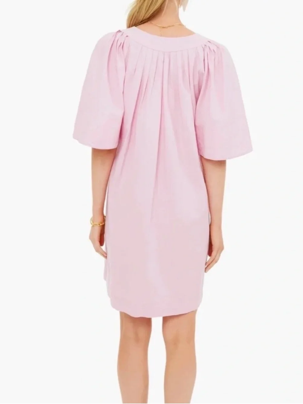 Tuckernuck Pomander Place Finley Flutter Sleeve Mauve Pink Mini Dress Size XS